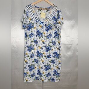 NWT Lati Fashion Floral Lace Sleep Dress Nightgown XL Holiday Gift Under $25